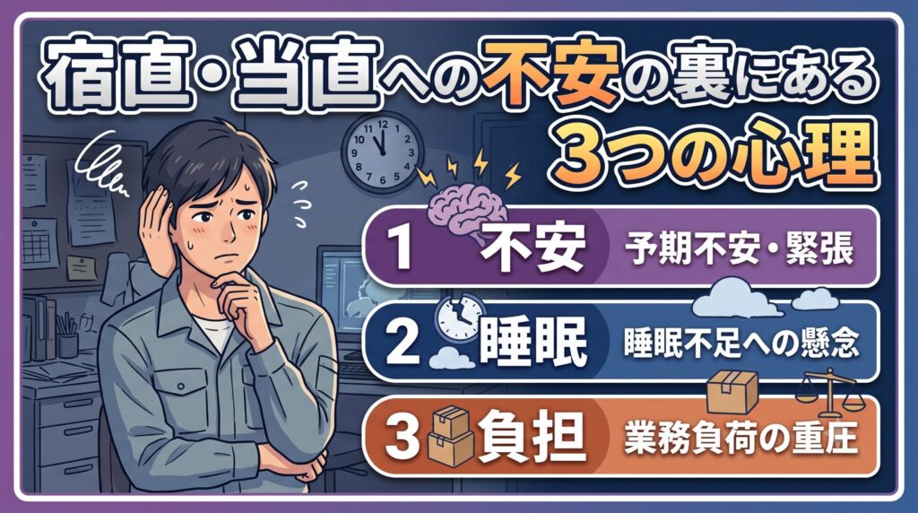 宿直 ビルメン 不安の心理