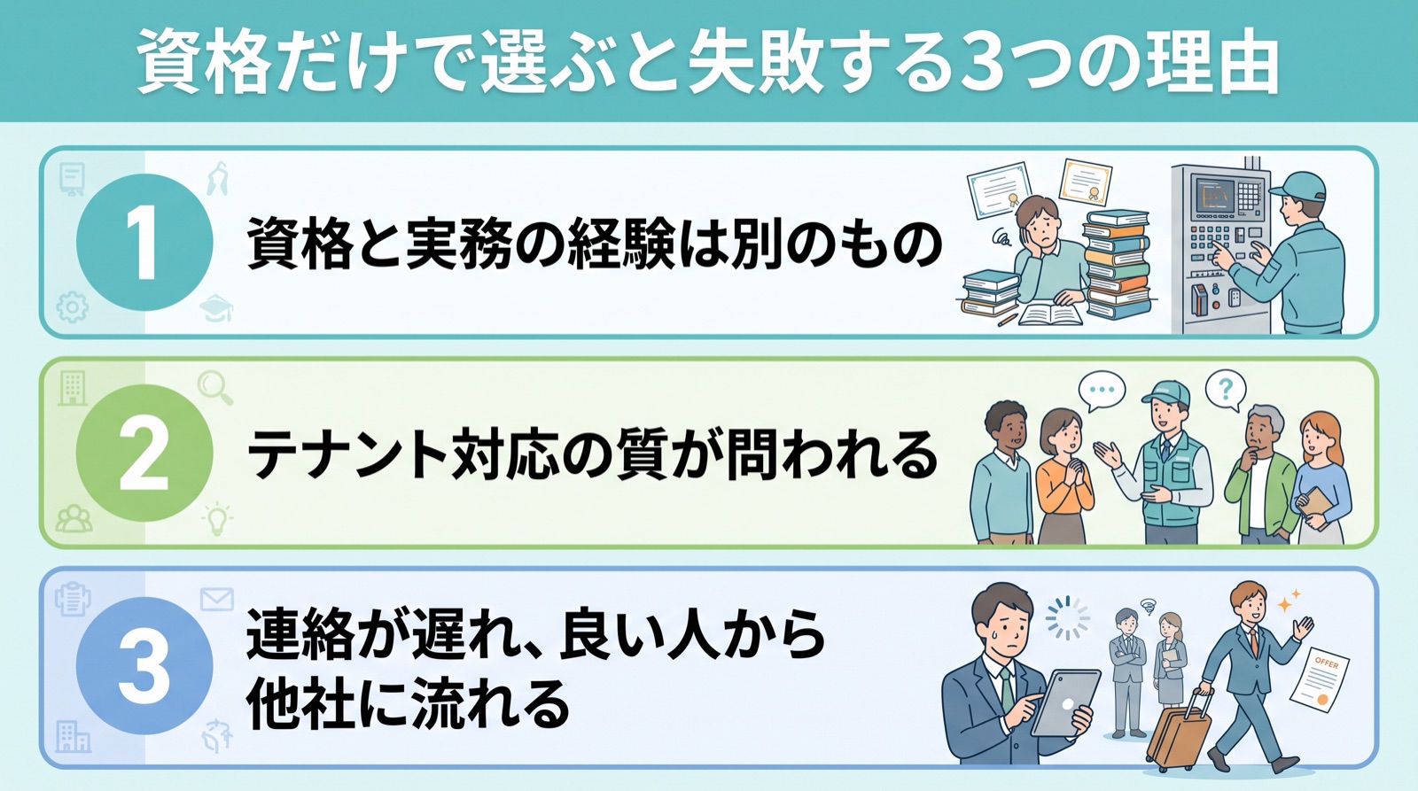 オフィスビル 設備管理 求人｜資格だけで選ぶと失敗する3つの理由